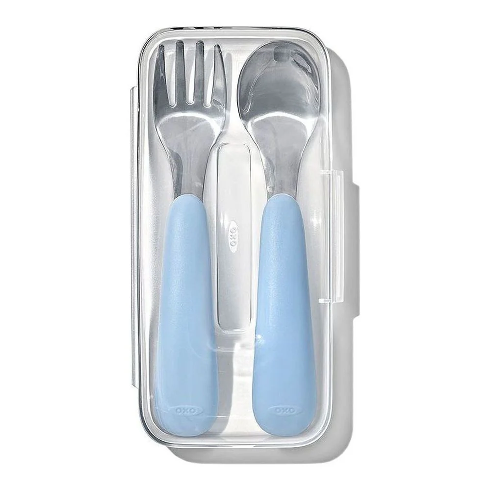 OXO Tot On-the-Go Fork and Spoon Set - Image 4