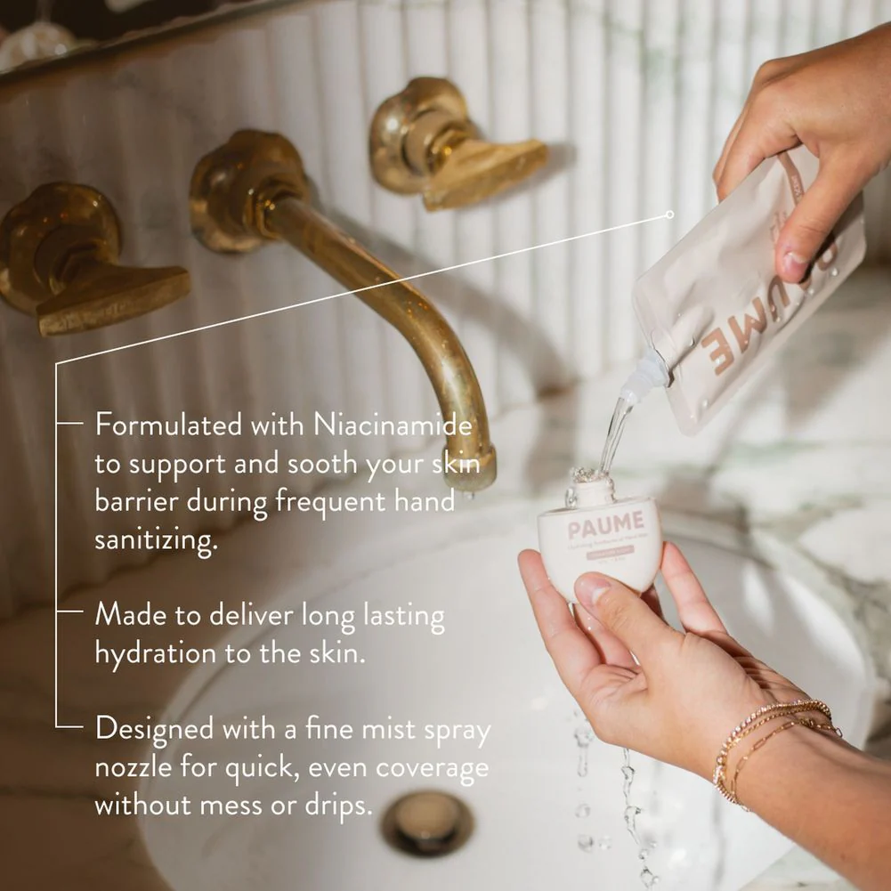 Paume Hydrating Antibacterial Hand Mist Refill Bag (90ml) - Image 3