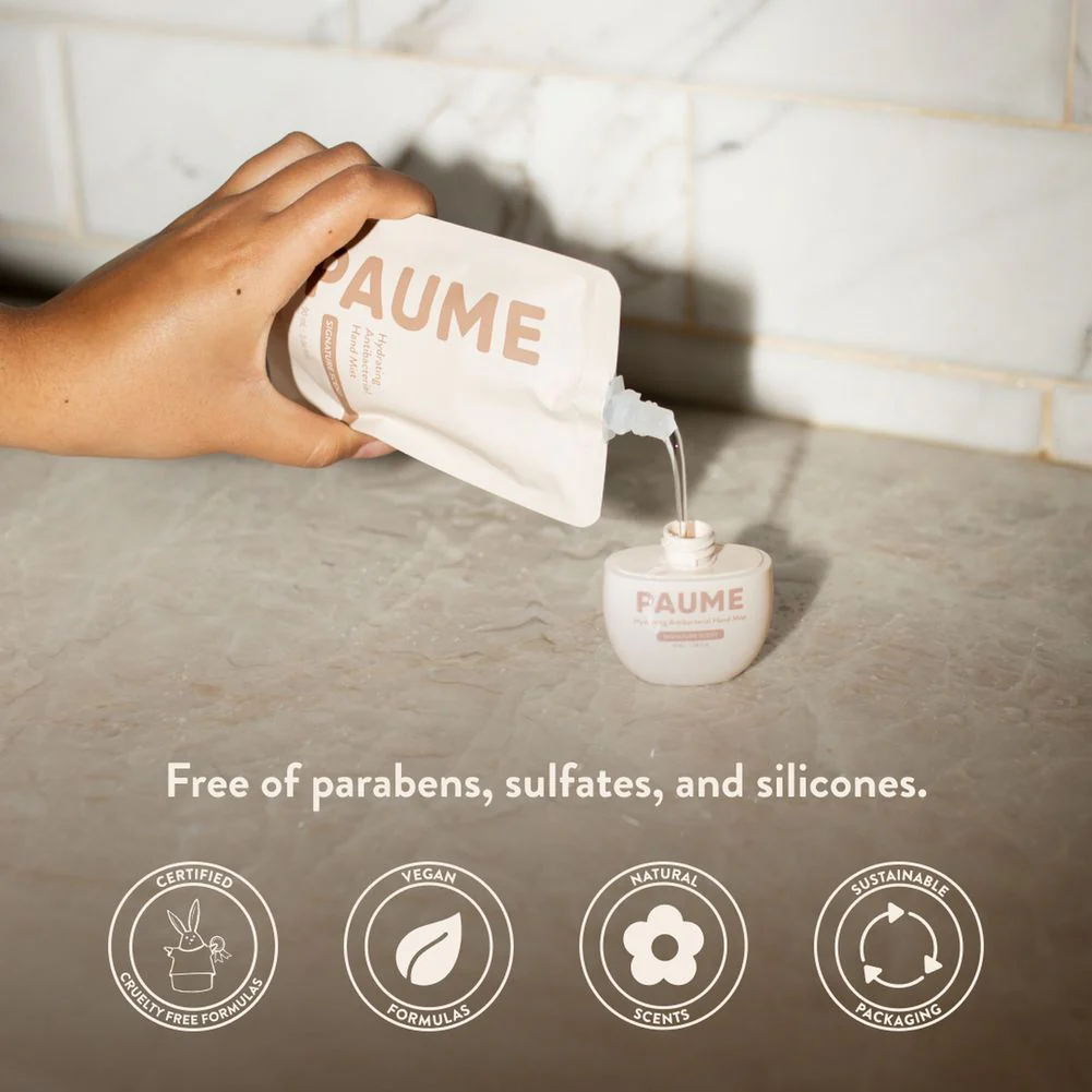 Paume Hydrating Antibacterial Hand Mist Refill Bag (90ml) - Image 5