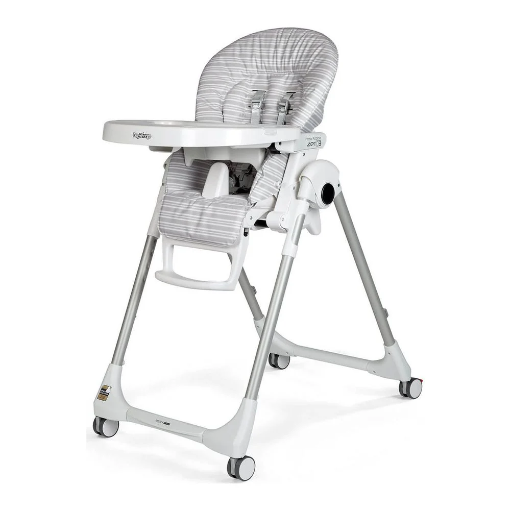 Peg Perego Prima Pappa Zero-3 High Chair - Linear Grey (Open Box)