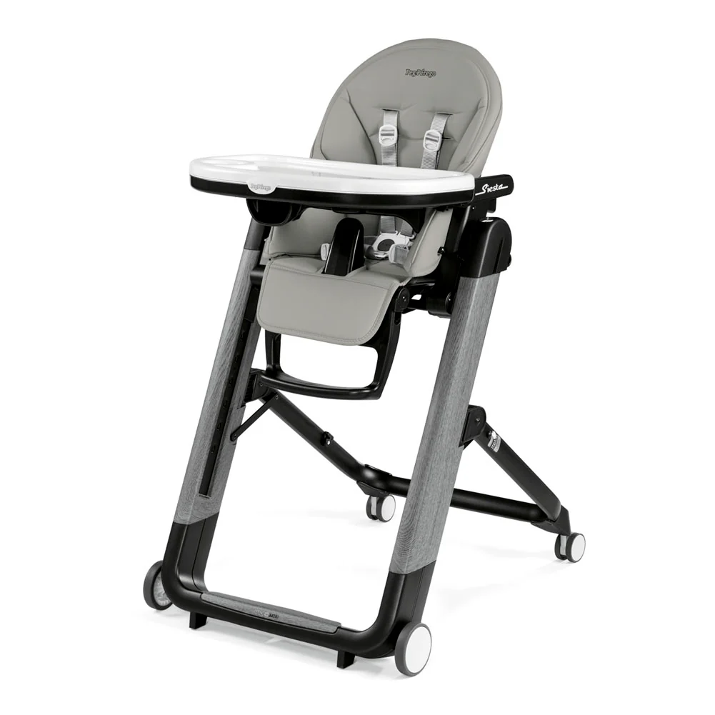 Peg Perego Siesta Ambiance High Chair with Eco Leather/Wood Look