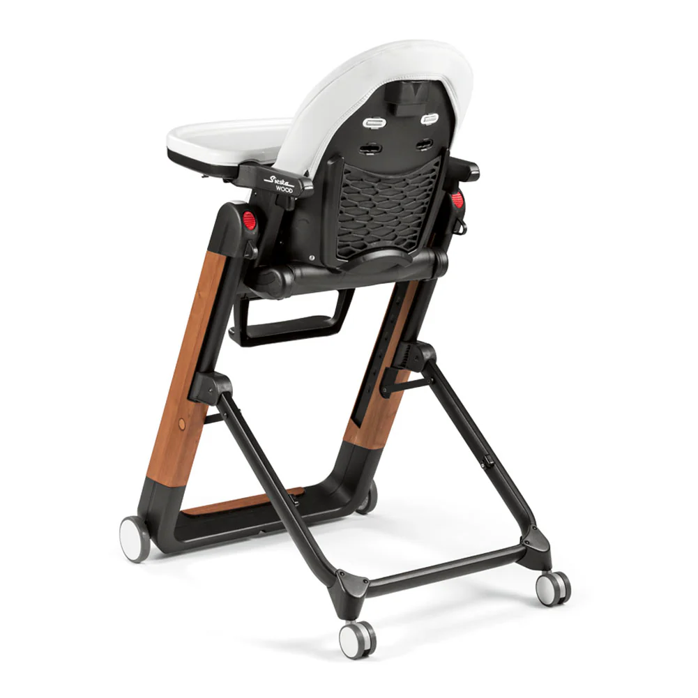 Peg Perego Siesta Ambiance High Chair with Eco Leather/Wood Look - Image 3