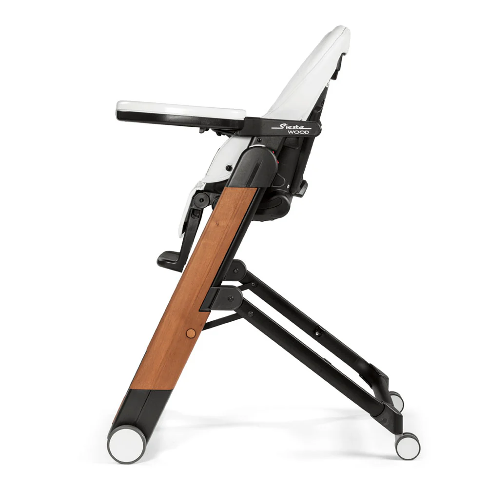 Peg Perego Siesta Ambiance High Chair with Eco Leather/Wood Look - Image 7