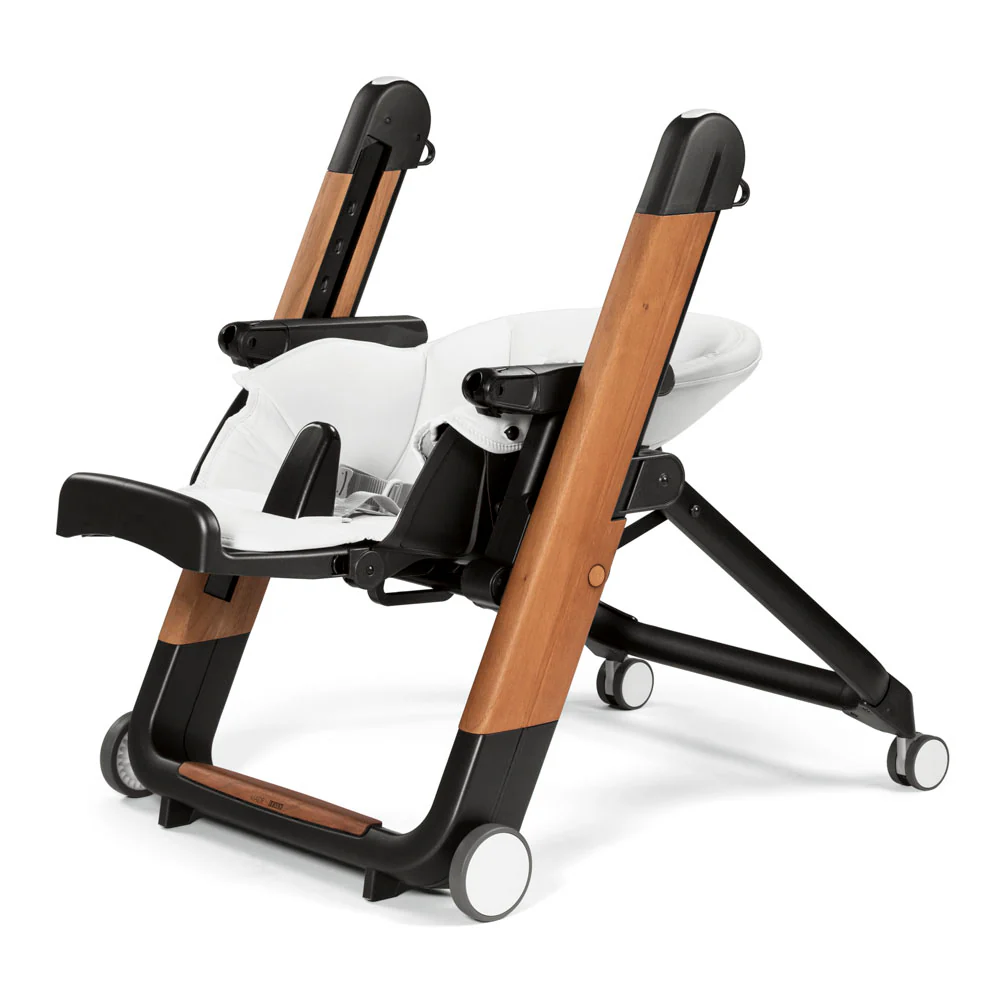 Peg Perego Siesta Ambiance High Chair with Eco Leather/Wood Look - Image 9