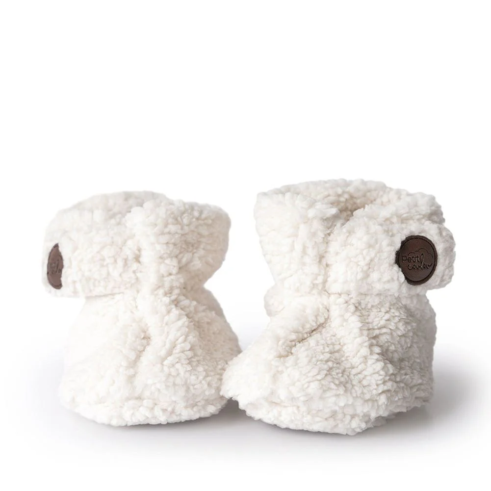 Petit Coulou Sherpa Teddy Bear Baby Gift Box - Cream - Image 5