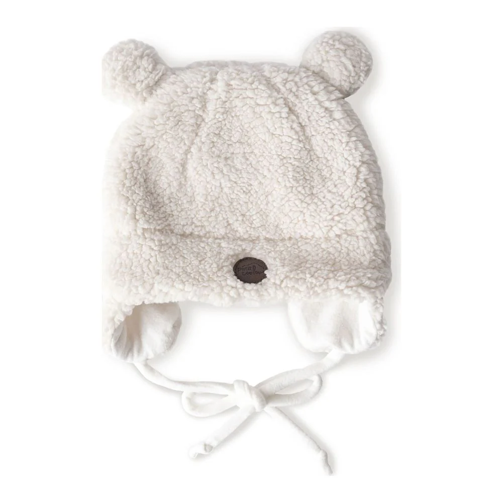 Petit Coulou Sherpa Teddy Bear Baby Winter Hat