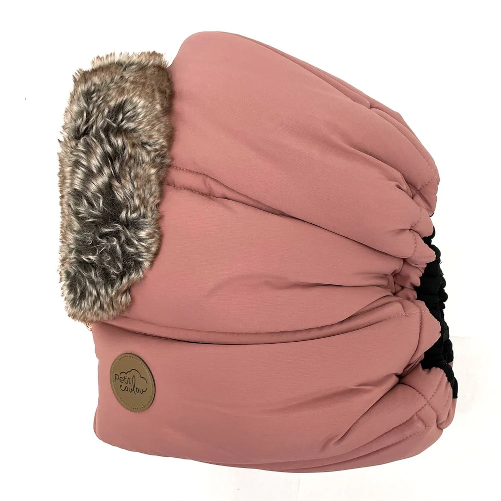 Petit Coulou Winter Cover for Infant Car Seats - Blush (Open Box) - Image 3