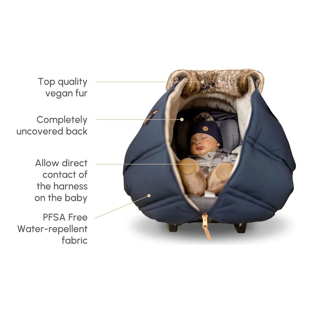 Petit Coulou Wool Collection Winter Cover for Infant Car Seats - Image 4