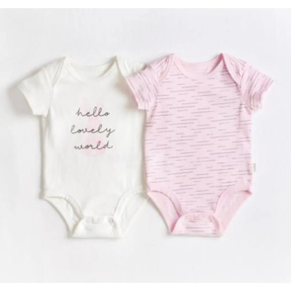 Petit Lem FIRSTS Short Sleeve Bodysuit 2-Piece Set - Bunny (9 Months)