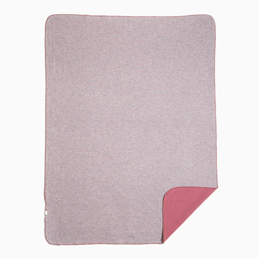 Petit Lem Reversible Blanket - Fly Me To The Moon in Dusty Pink - Image 2