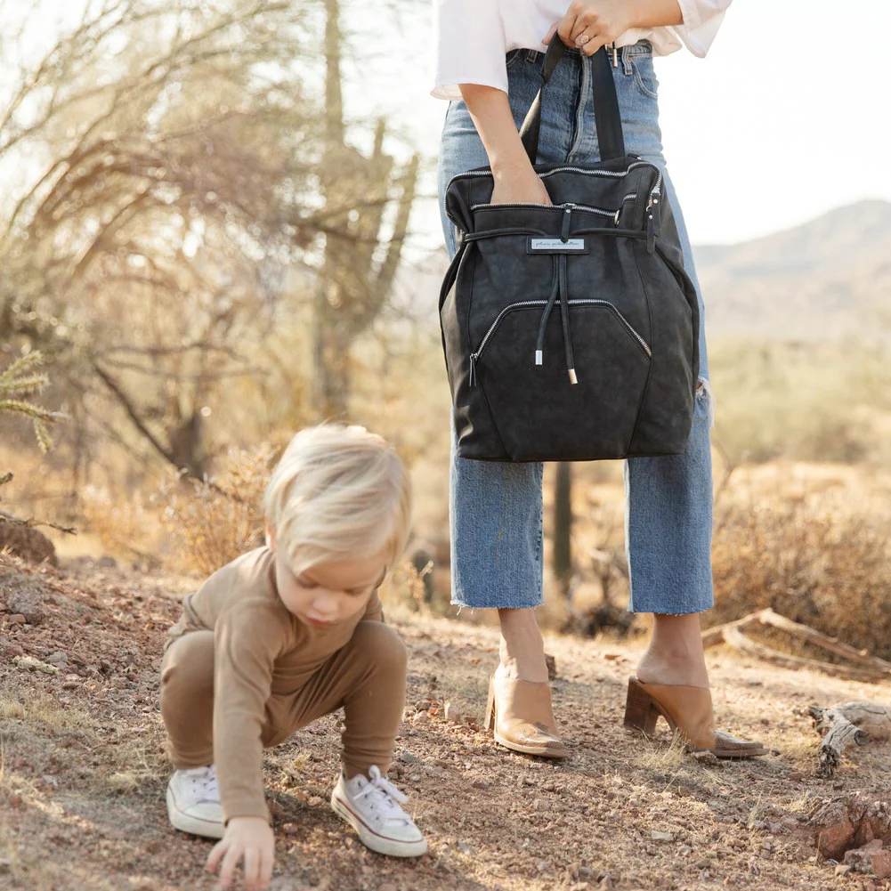 Petunia Pickle Bottom Cinch Convertible Diaper Bag Backpack - Midnight Matte - Image 6