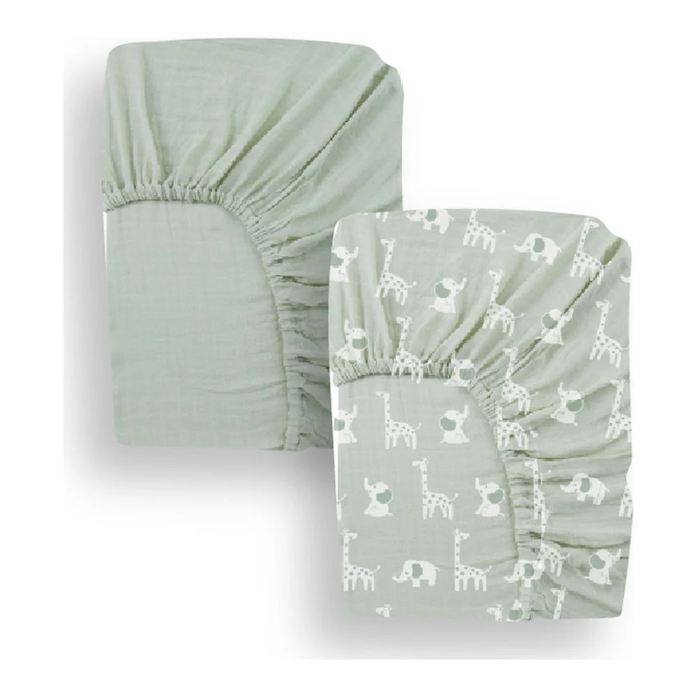 Piccolo Bambino 2-Pack Jersey Crib Sheet - Image 3