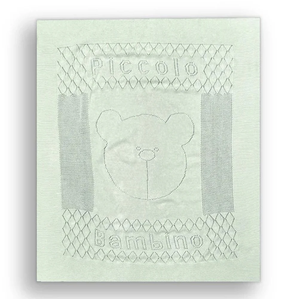Piccolo Bambino Pointelle Stroller Blanket - Image 4