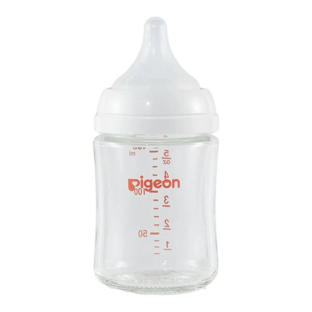 Pigeon 3-Pack 5oz Glass Baby Bottle with Size SS Nipple (0 Months+) - Image 2