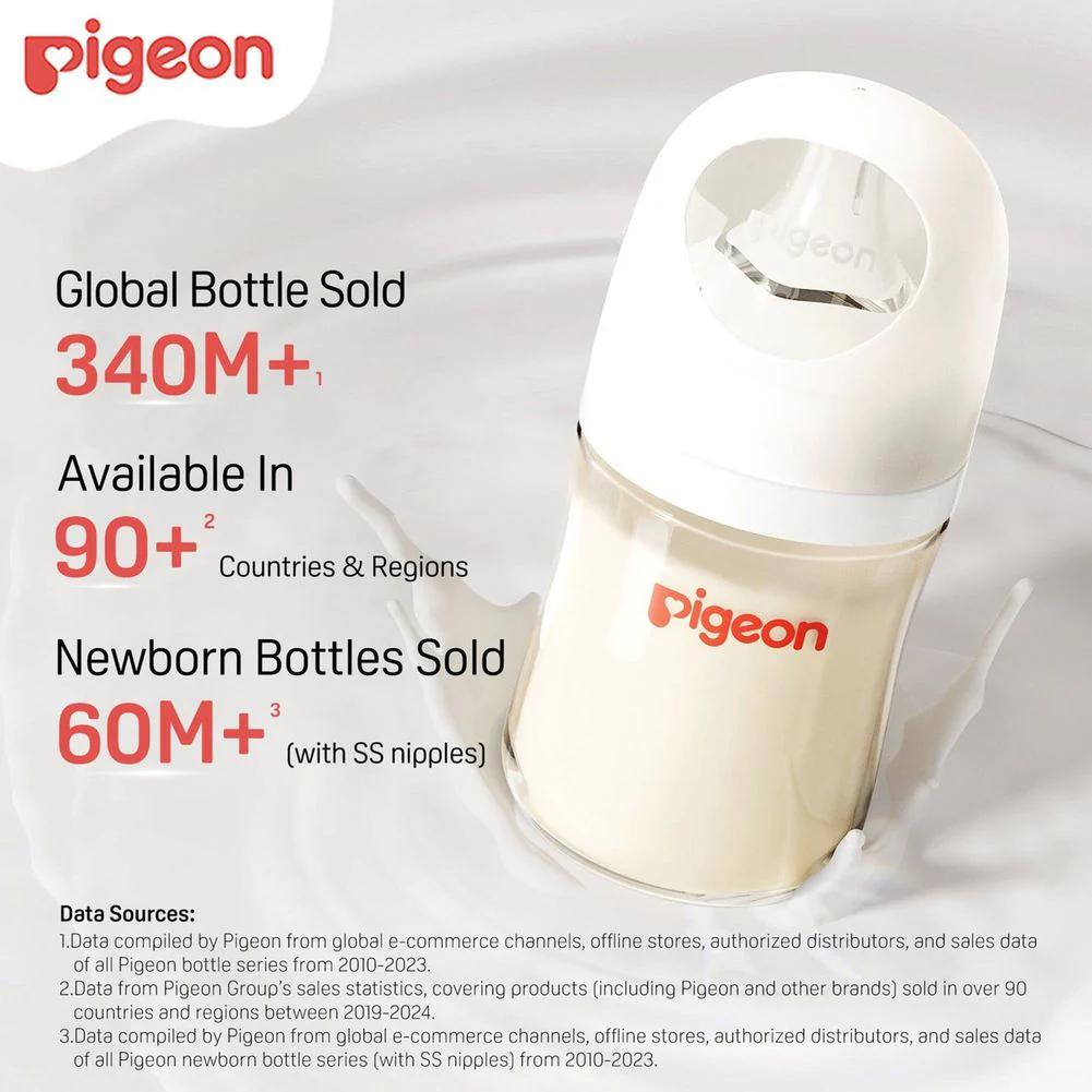 Pigeon 5oz PPSU Baby Bottle with Size SS Nipple (0 Months+) - Image 4