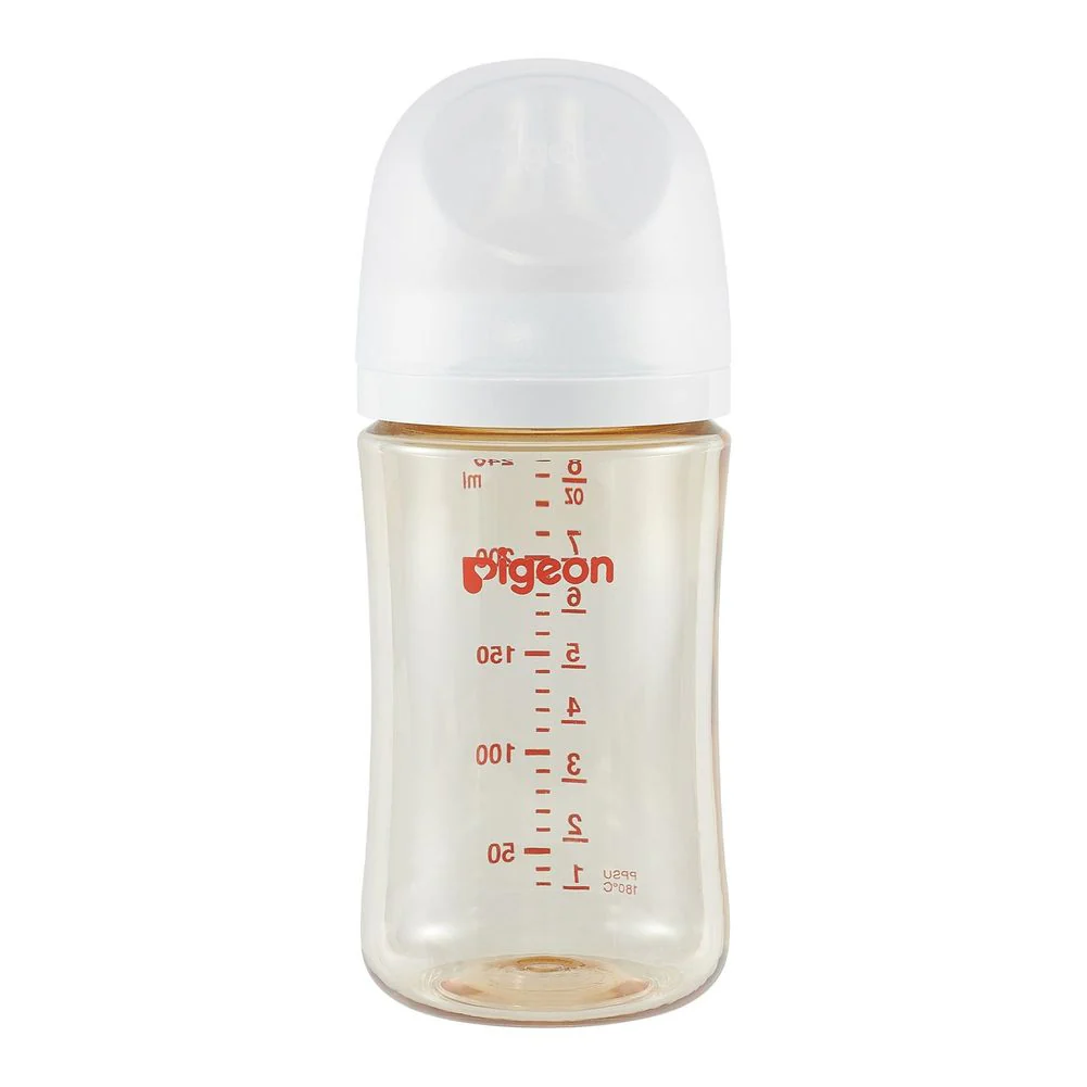 Pigeon 8oz PPSU Baby Bottle with Size M Nipple (3 Months+)