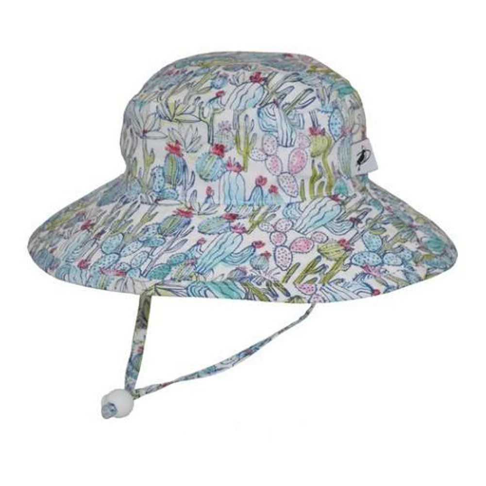 Puffin Gear Cotton Print Sunbaby Child Hat - Summer Cactus (XS, 12-24 Months)