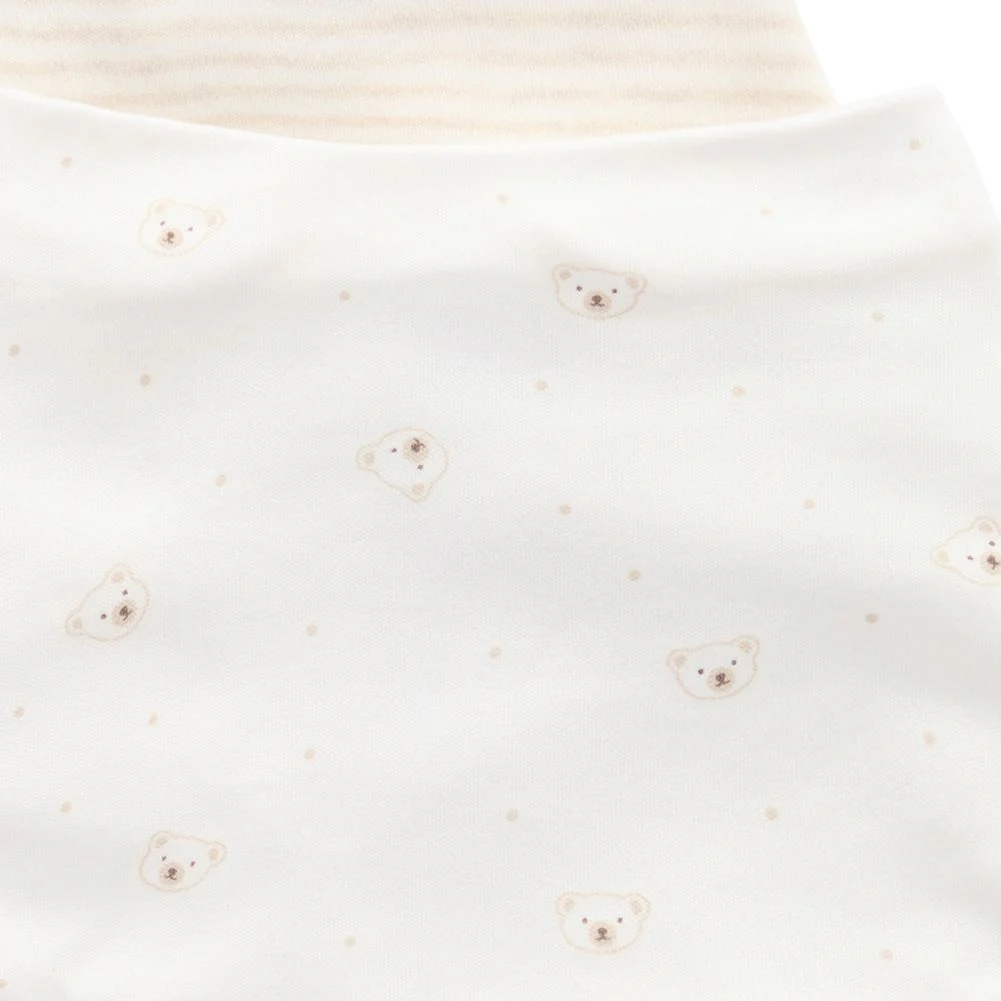 Purebaby 2-Pack Organic Cotton Dribble Bibs Set - Image 2