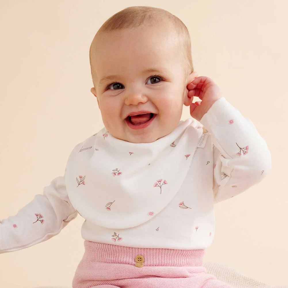 Purebaby 2-Pack Organic Cotton Dribble Bibs Set - Image 4