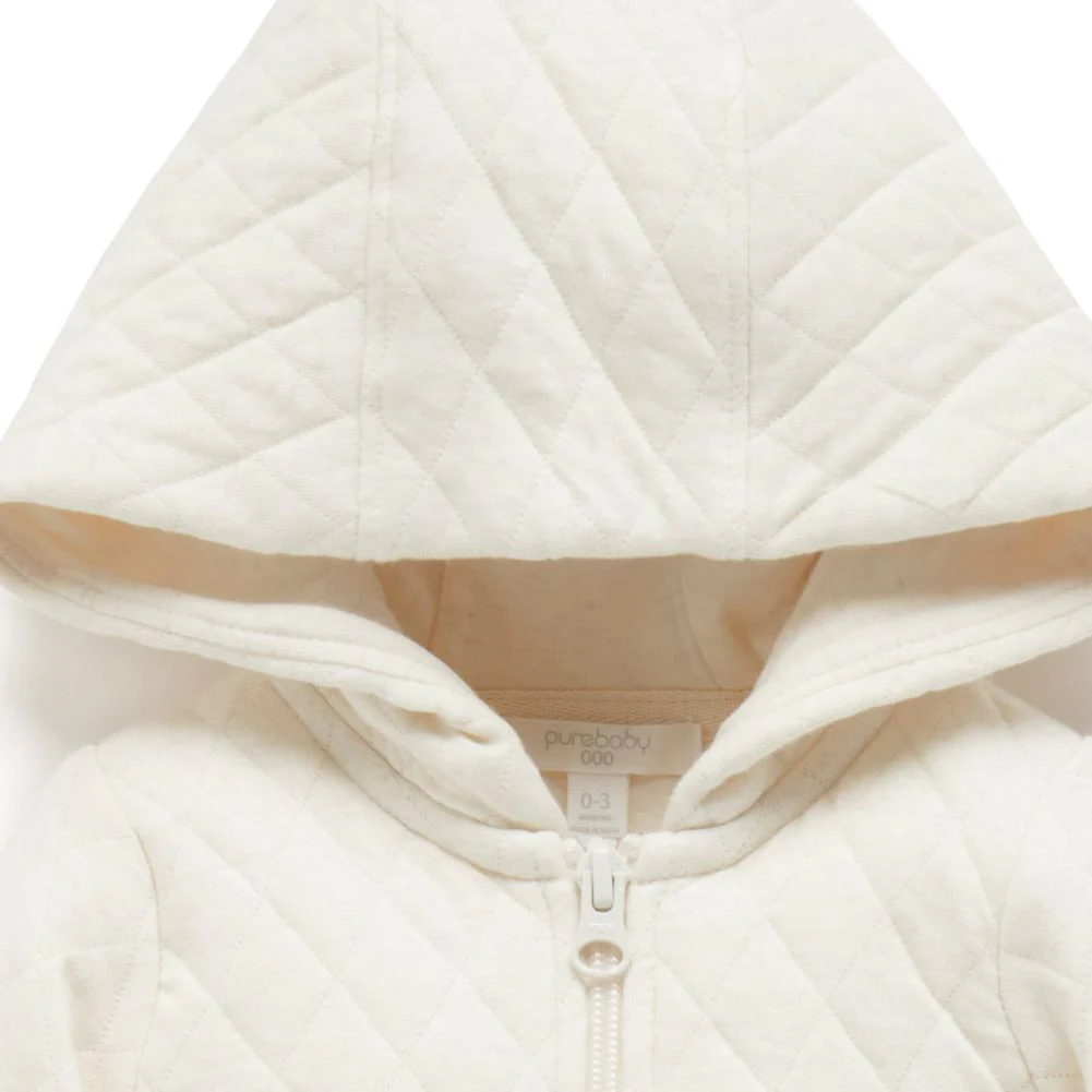 Purebaby Organic Cotton Blend Quilted Growsuit - Image 3