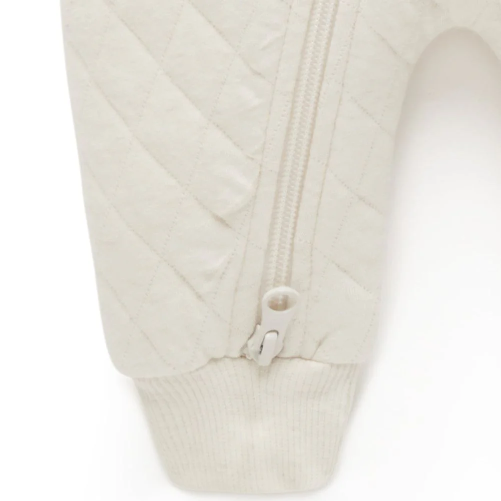 Purebaby Organic Cotton Blend Quilted Growsuit - Image 4