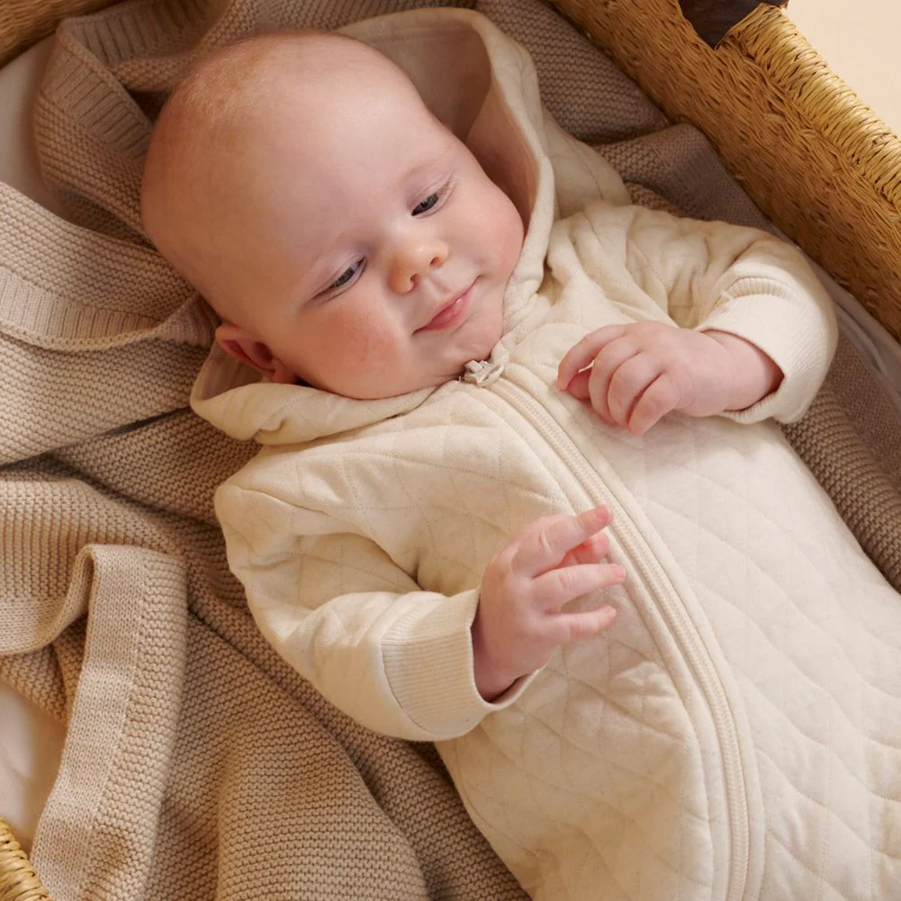 Purebaby Organic Cotton Blend Quilted Growsuit - Image 6