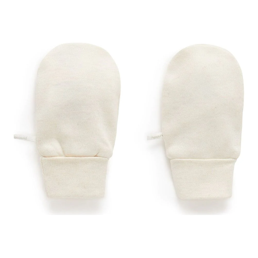 Purebaby Organic Cotton Mittens - Image 2