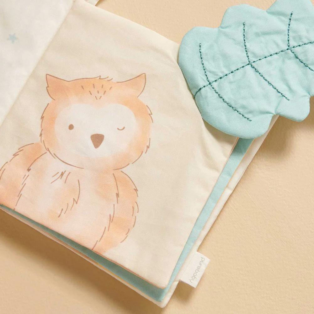 Purebaby Sensory Book Soft Toy - Little Nap - Image 5