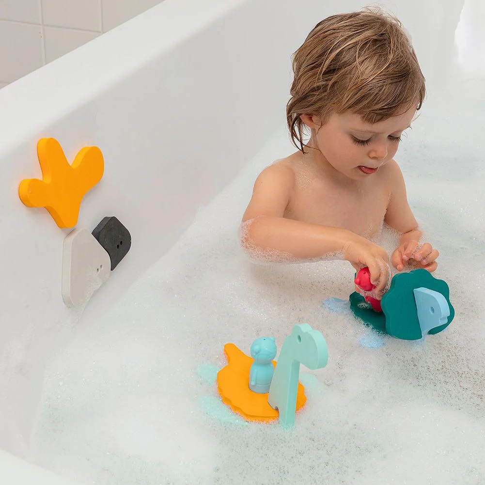 Quut Bath Puzzle Friends Toy - Dino World - Image 3