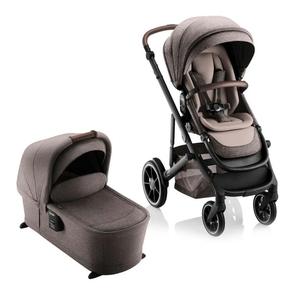 Romer Tura & Sera Stroller with Bassinet Bundle - Truffle (Open Box)