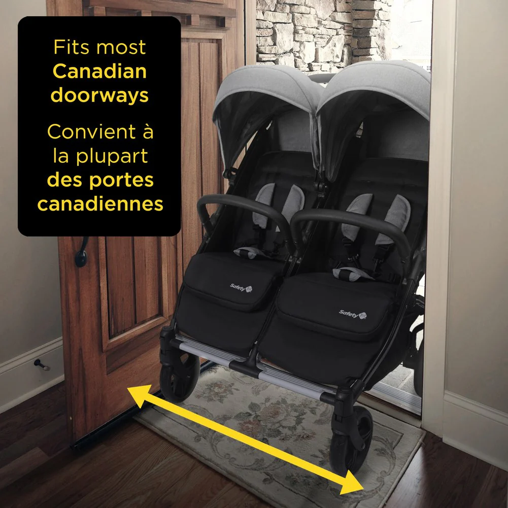 Safety 1st Double Double Duo Stroller - Flint Grey - Image 2