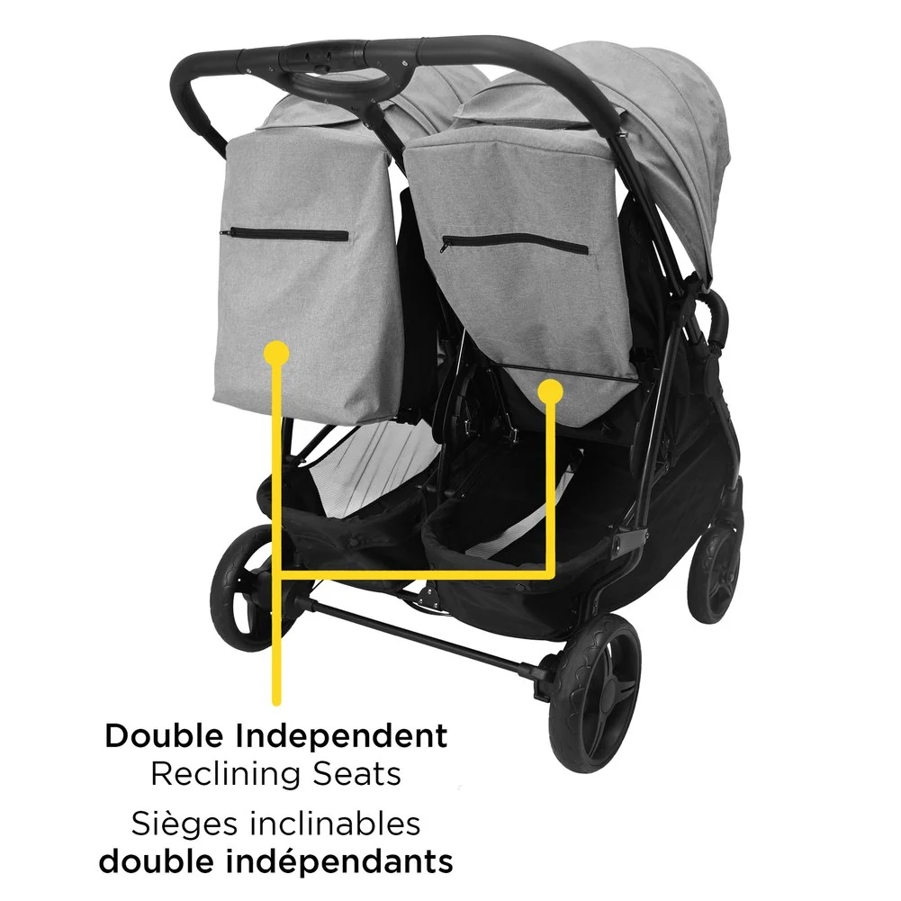 Safety 1st Double Double Duo Stroller - Flint Grey - Image 5