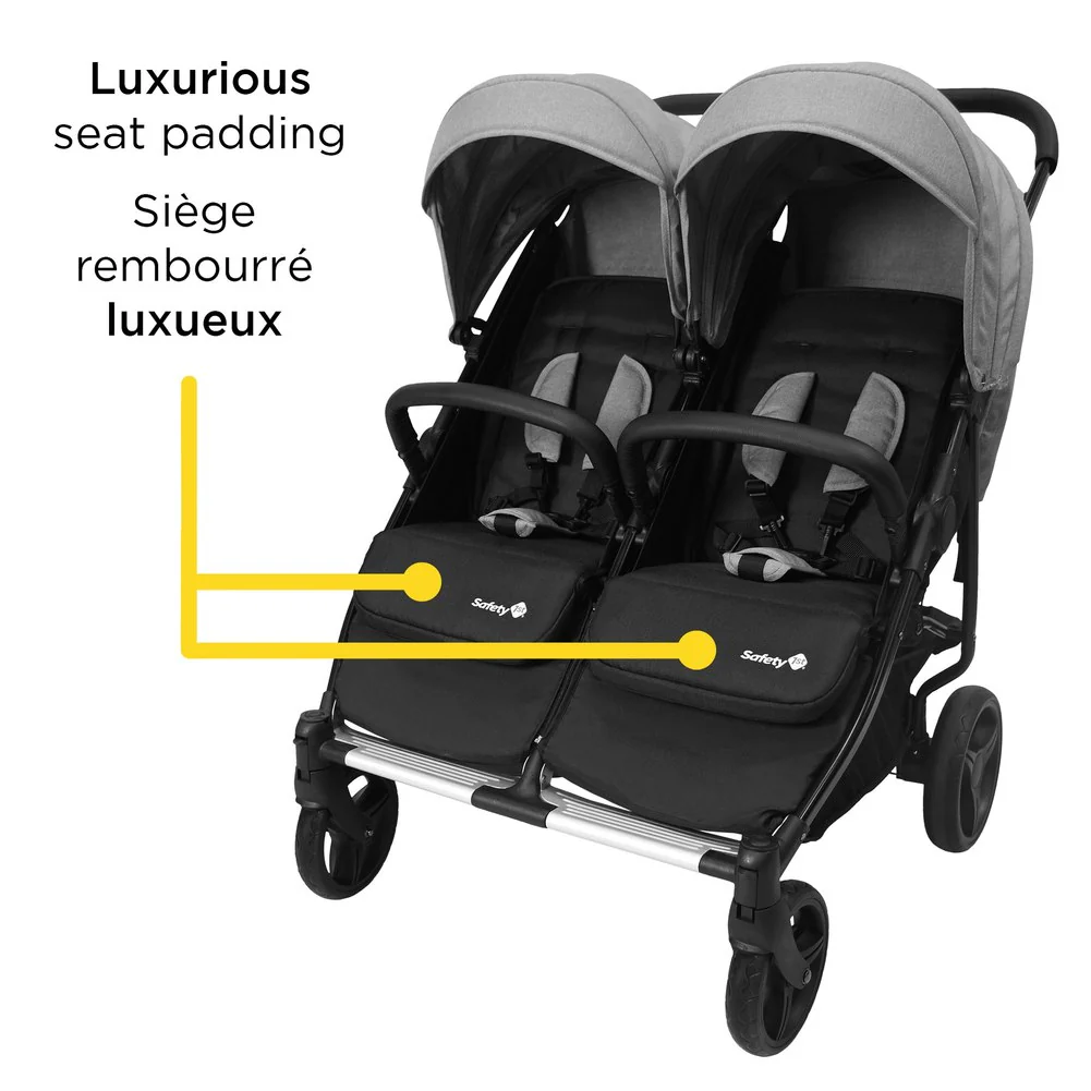 Safety 1st Double Double Duo Stroller - Flint Grey - Image 7