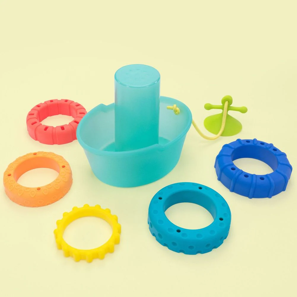 Sassy Baby Stackin' Ship Tub Bath Toy - Image 2