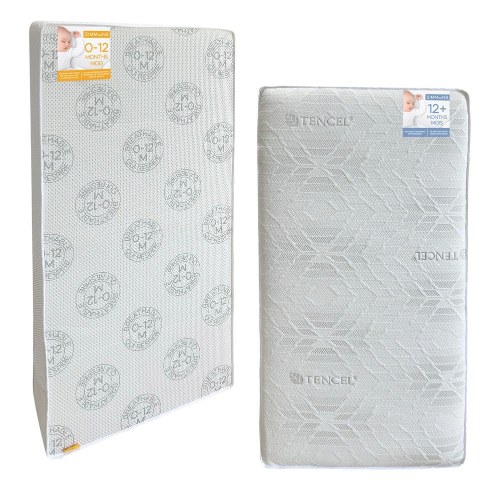 Simmons Breathe TENCEL 2-in-1 Crib and Toddler Mattress - Image 3