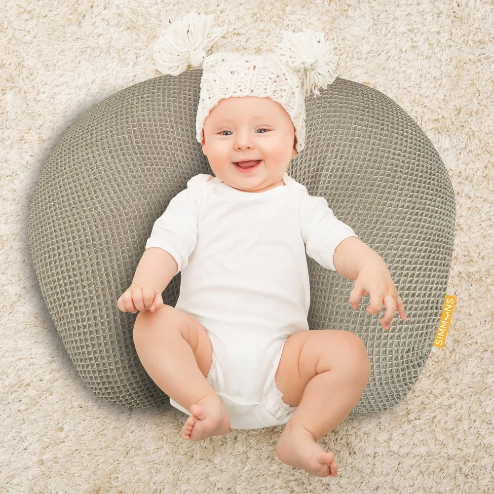 Simmons Nursing Pillow with Removable Cover - Grey - Image 4
