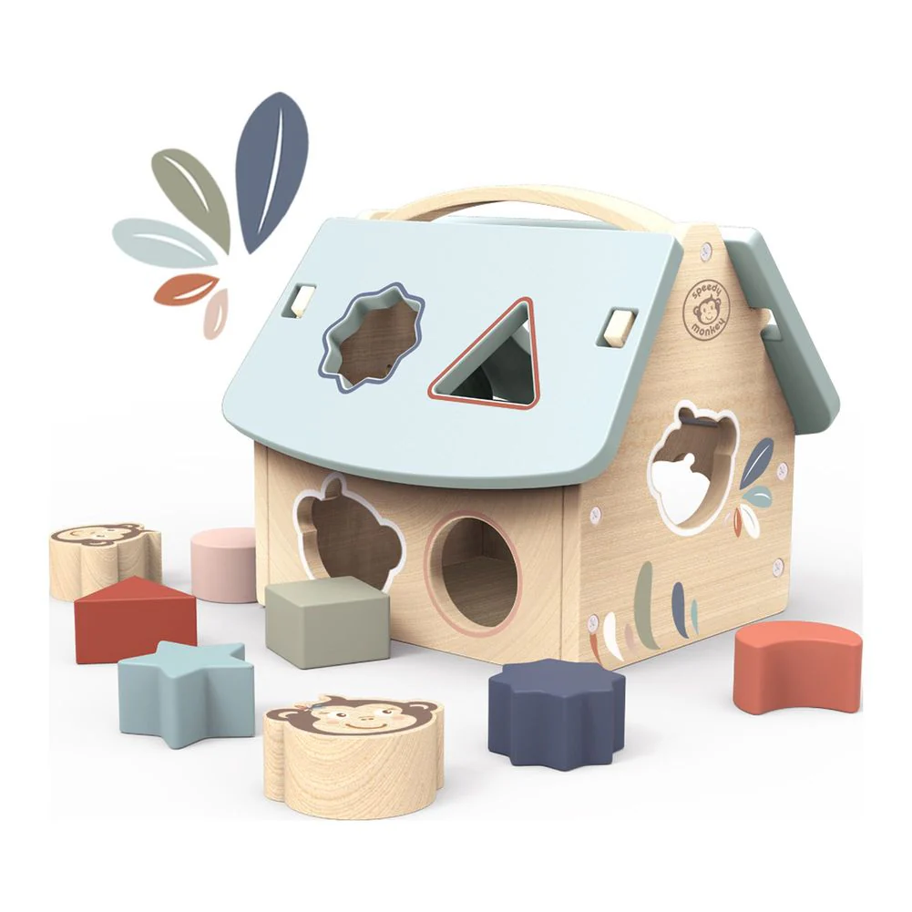Speedy Monkey House Shape Sorter Activity Toy