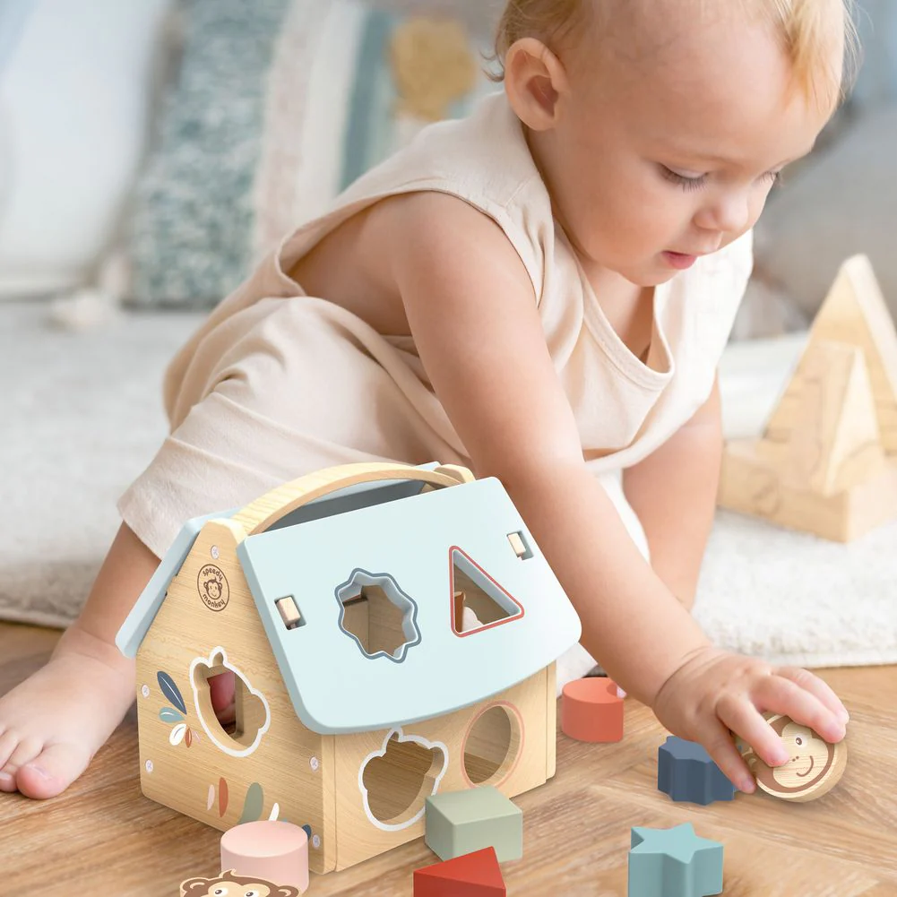 Speedy Monkey House Shape Sorter Activity Toy - Image 4