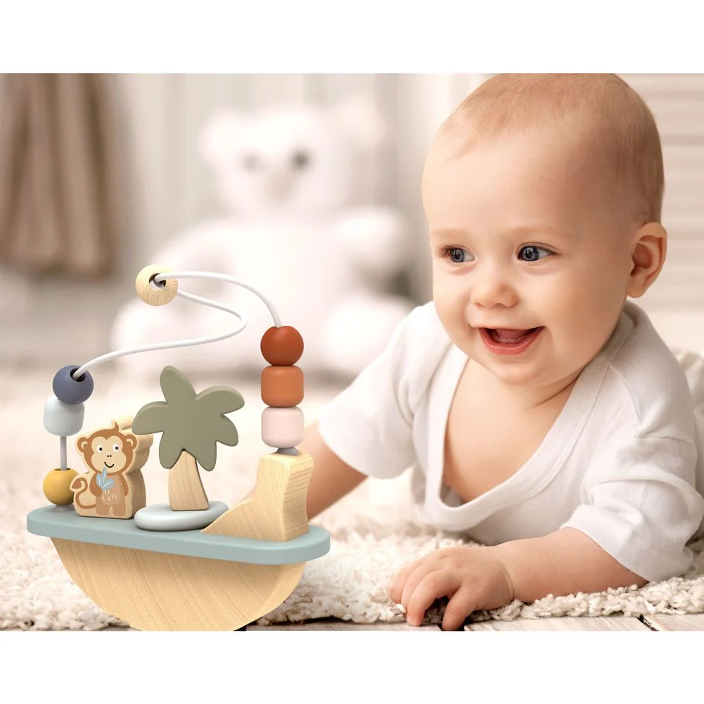 Speedy Monkey Rocking Beads Maze Activity Toy - Image 2