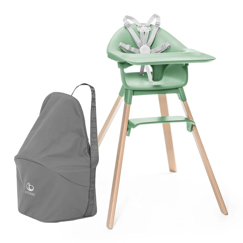 Stokke Clikk High Chair with Travel Bag - Clover Green (Open Box)