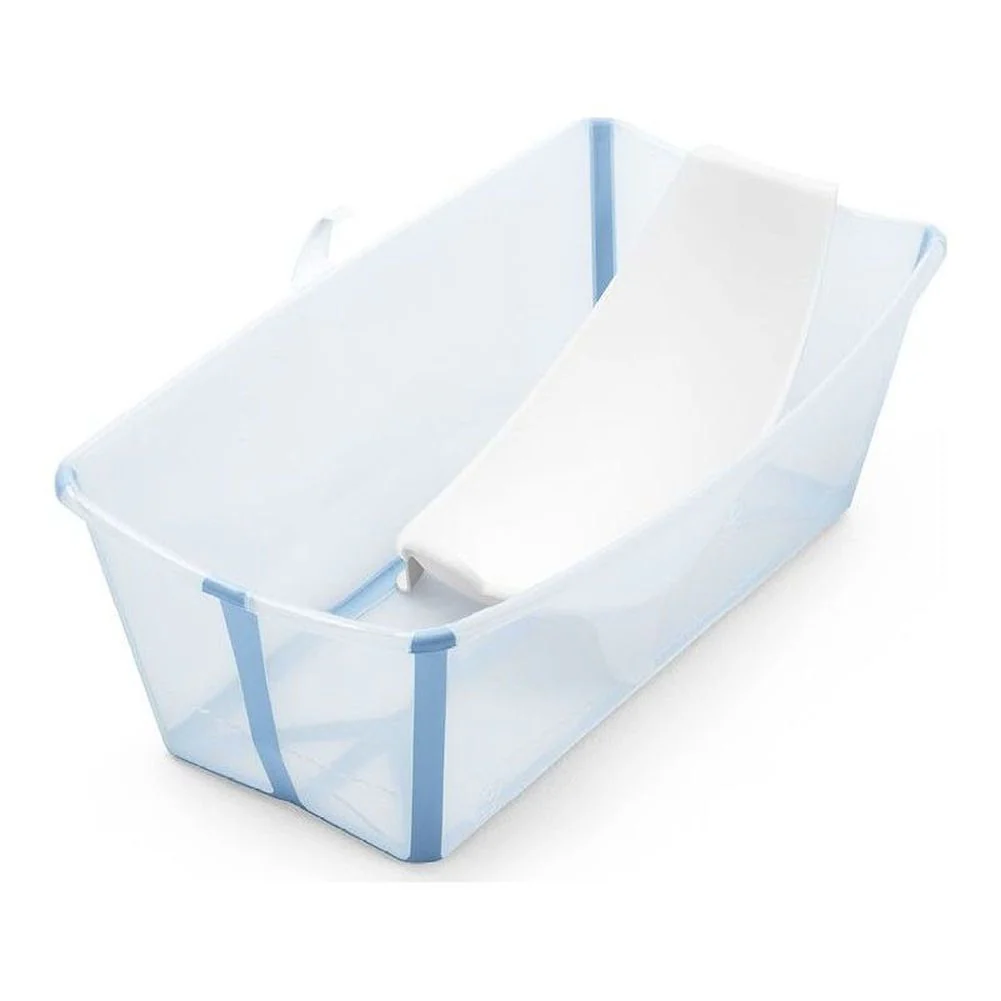 Stokke Flexi Bath Bundle with Heat-Sensitive Plug and Flexi Bath Newborn Support - Image 2