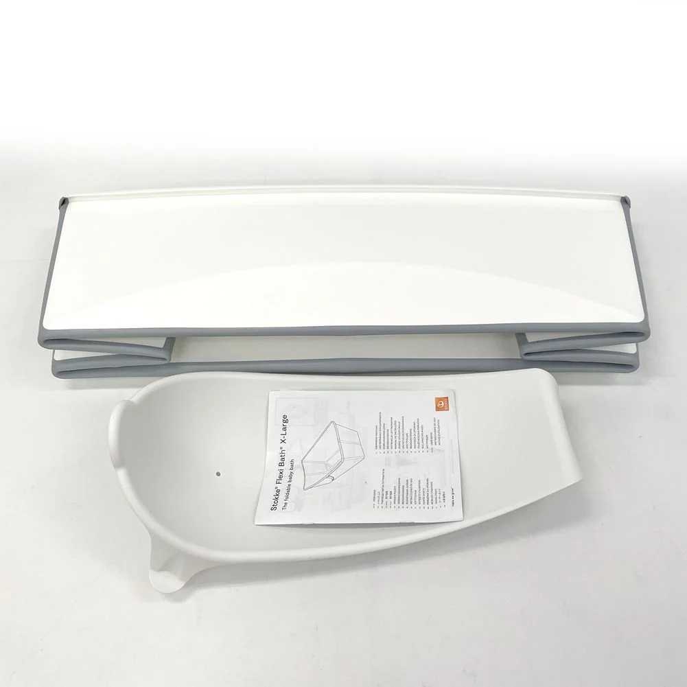 Stokke Flexi Bath X-Large Bundle and Flexi Bath Newborn Support - White (Open Box) - Image 3