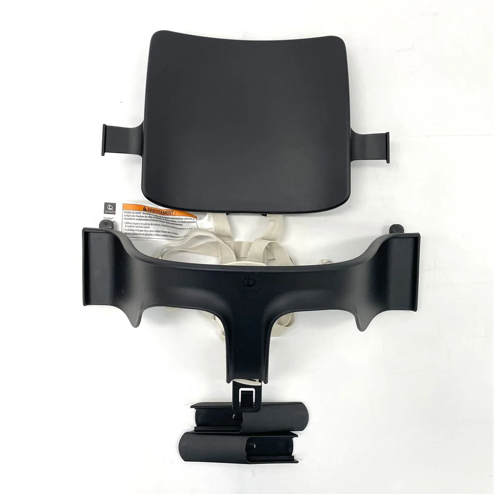 Stokke Tripp Trapp Baby Set2 with Harness & Extended Gliders - Black (Open Box) - Image 4