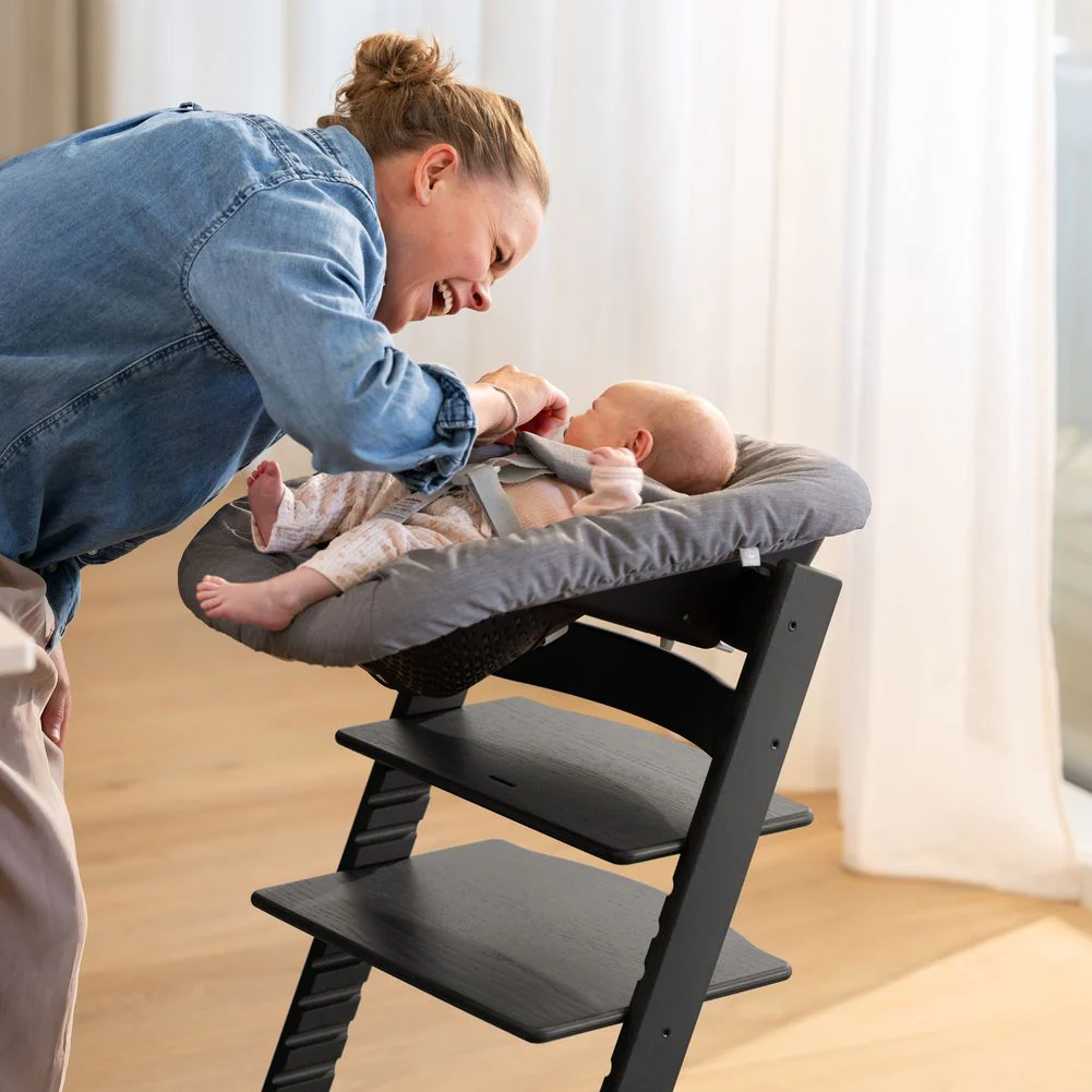Stokke Tripp Trapp Oak High Chair2 with Cushion and Table Tray - Image 4