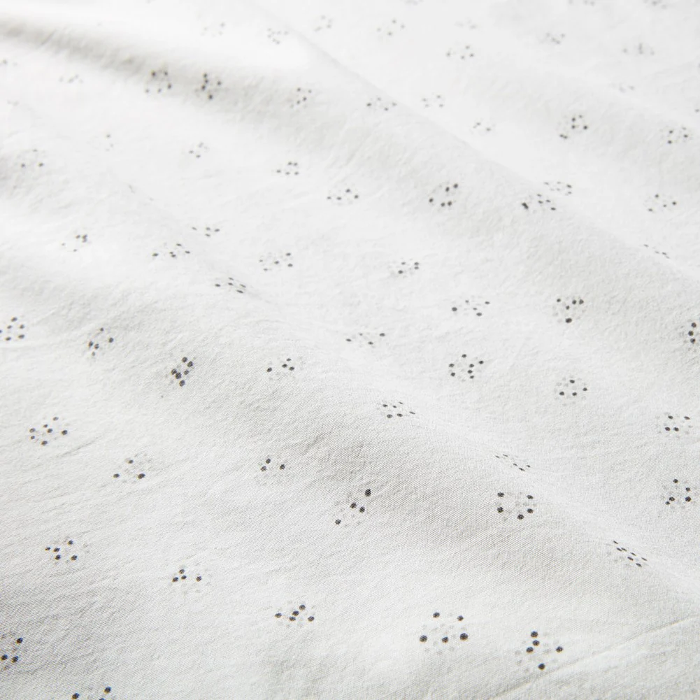 Stokke x Pehr Organic Cotton Mini Crib Sheet for Stokke Sleepi Mini - Grey Dotty - Image 2