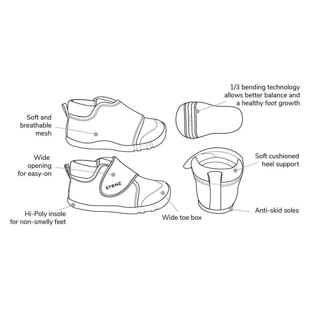 Stonz Cruiser Walking Shoes - Sea Spray (6-12 Months) - Image 2