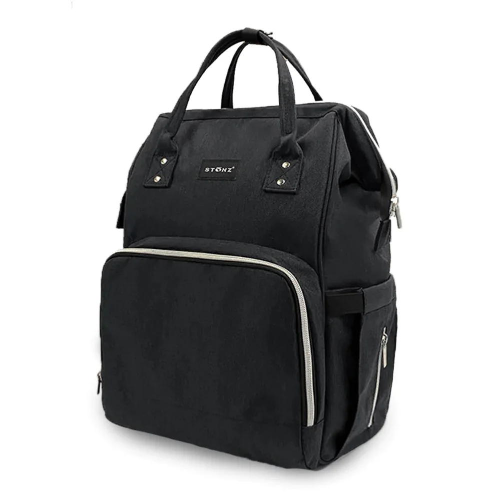 STONZ Urban Pack Diaper Bag Backpack - Black - Image 2