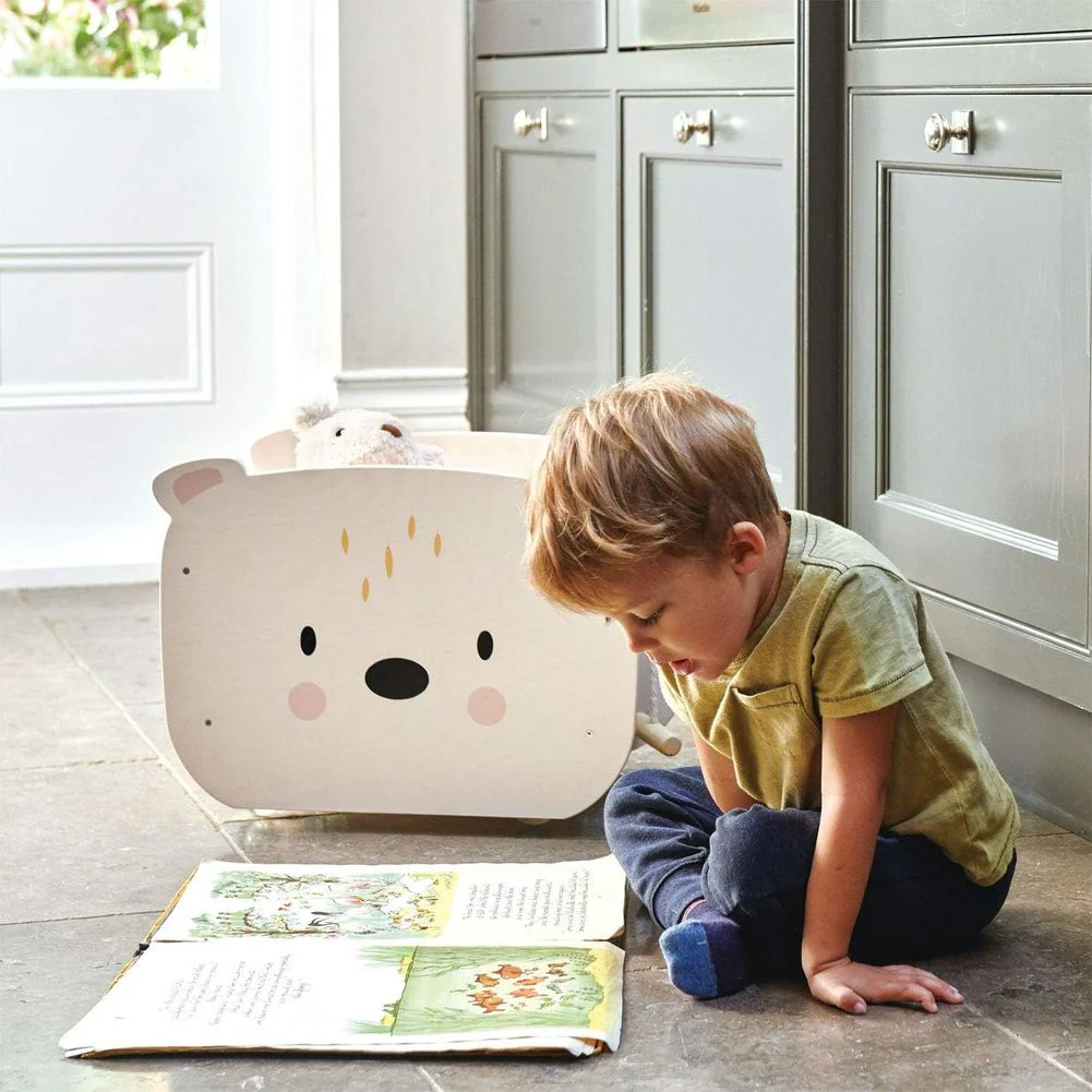 Tender Leaf Wooden Pull-Along Bear Cart - Image 5