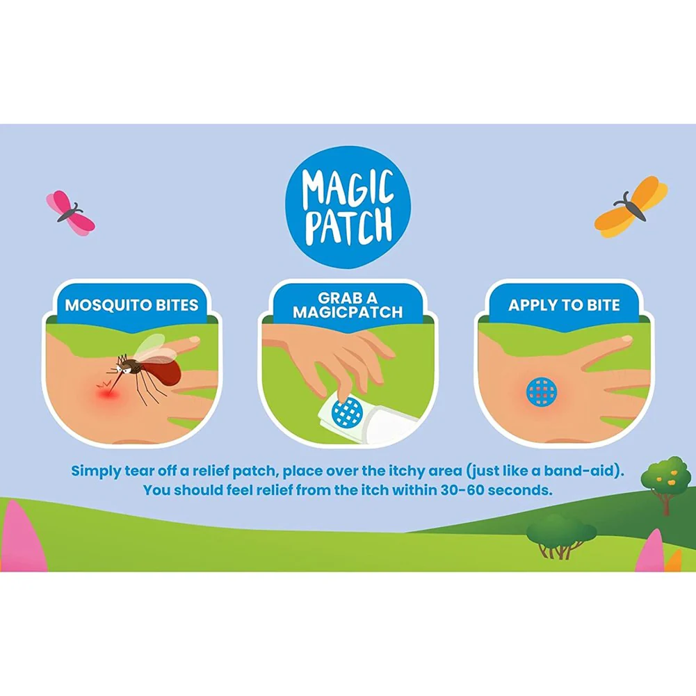 The Natural Patch Co. Magic Patch Itch Relief Patches in Resealable Pouch - 27 Patches - Image 2