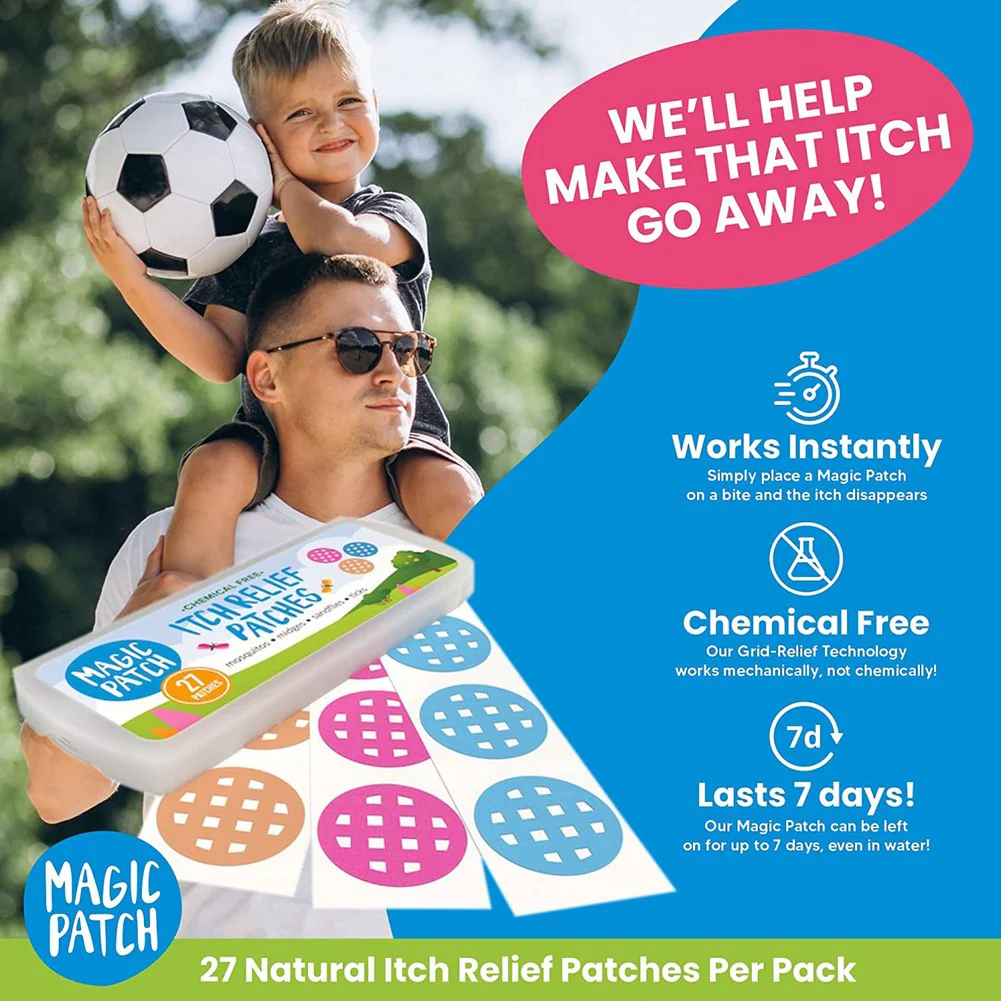 The Natural Patch Co. Magic Patch Itch Relief Patches in Resealable Pouch - 27 Patches - Image 3